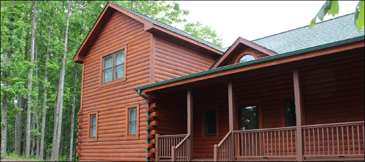 Log Home Staining in Mecklenburg County, Virginia