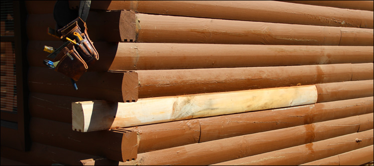 Log Home Damage Repair  Mecklenburg County, Virginia