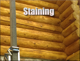  Mecklenburg County, Virginia Log Home Staining
